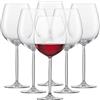 Schott Zwiesel Bordeaux Diva Bicchieri Borgogna per Vino Rosso, Lavabili in lavastoviglie, Made in Germany (Art. n. 104095), Cristallo Tritan, Höhe: 229 mm, Durchmesser: 91 mm