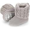 Sterntaler Baby-Stiefel Strick, Stivali da Bambino Bimba , Grigio Chiaro, 21/22 EU