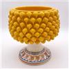 CERAMICHE CALTAGIRONE Portavaso pigna in ceramica siciliana di Caltagirone Giallo H. 20 cm
