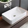 maimai Mai & Mai Lavabo da Appoggio 58X37X13.5cm, Lavandino Bagno Brüssel105D in Ceramica Lavabo con Nano Rivestimenti