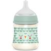 Suavinex, Biberon da 150 ml, Premium con Tettarella Simmetrica SX Pro in Silicone, con valvola anticolica, Flusso Lento, ottime dalla nascita 0+ Bonhomia, Verde