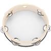 Musfunny Tamburello per chiesa 20,3 cm Hand Held Drum Bell Birch Metal Jingles | Musfunny - Tamburello musicale educativo a percussione per giochi per bambini KTV Party (20,3 cm)