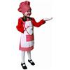 Dress Up America Set di costumi Rosso Gingham Chef della ragazza per bambini