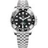 PAGRNE DESIGN Pagani Design Uomo Meccanico GMT Acciaio Inossidabile Impermeabile Orologio Da Polso Zaffiro Vetro Acciaio Inox Ceramica Orologi Orologio per Uomo（Fünf Perlen Nero）