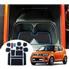 GAFAT Suzuki Ignis 2017-2024 2025 Tappetini Antiscivolo Console Centrale, Ignis 2025 Tappetino in Gomma, Portabicchiere, Contenitore Antiscivolo, Cuciture per Portiera, Suzuki Ignis Accessori (Blu)