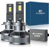 D-Lumina Lampadina H7 LED Canbus 130W 26000LM, CPS 6500K chip 400% brillante, 9-60V, Funziona Sia Per Auto Che Camion, Funziona Sia Con Lenticolari Che Senza Lenticolari,LED Lampada Luci 2 pezzi