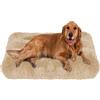 ping bu Morbido letto in peluche per cani medio, materasso extra large lavabile, soffice cuscino per cani calmante tappetino per cani (S-42 x 35 cm, kaki)