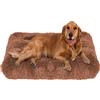 ping bu Morbido letto in peluche per cani medio, materasso extra large lavabile, soffice cuscino per cani calmante tappetino per cani (S-42 x 35 cm, caffè)