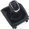 HZTWFC Caso di copertura della cuffia del pomello del cambio manuale a 5 velocità OEM # per Skoda Octavia II 09-12 Superb II 08-12 - Yeti 09-12