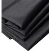 IPEA Tessuto Fodera Nero - 200 cm x 150 cm - Made in Italy - Tessuto al Metro per Cucito, Abbigliamento, Fodere, Giacche, Pantaloni, Gonne, Arredamento, Cuscini - Stoffa per Cucire e Foderare