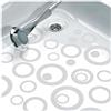 Sealskin - Tappetino da bagno antiscivolo autoadesivo, 14,5 x 14,5 x 0,7 cm, in PVC, trasparente, 6 pezzi