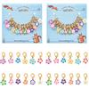 NBEADS 24pz Pennarelli A Fiore, Charms per Segnapunti in Lega di Argilla Polimerica, per Maglieria, Regalo Fai da Te, per Maglieria, Tessitura, Accessori per Cucire, Quilting, Creazione di Gioielli