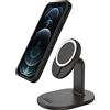 OtterBox Supporto di ricarica per MagSafe, caricatore dal design elegante e leggero, progettato per forte allineamento e fissaggio perfetto con MagSafe, Compatbile iPhone, Nero
