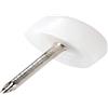Adsamm PG-N-WH-13-100 100 feltrini in plastica con chiodo, Bianco, Ø 13 mm