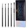 Jessup set pennelli labbra 5 pezzi pennelli make up pennelli trucco professionale alta qualità premium nero argento T325