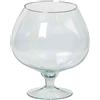 INNA-Glas Bicchiere da Cognac XXL Roger su Piede, Sfera/Rotondo, Trasparente, 18,5cm, Ø10,5cm/Ø15,5cm - Bicchiere Decorativo - Portafiori