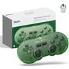 8Bitdo Controller di Gioco Bluetooth SN30 PRO Compatibile con Switch PC, Aggiornamento Joystick Effetto Hall, Gamepad Wireless per PC, Windows, Android, macOS, Steam, Raspberry Pi (Verde Trasparente)