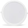 Aigostar Faretto Led slim da incasso 24W Rotondo Cornice bianca Apertura 100 gradi Bianco caldo 3000K Aigostar