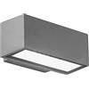 Novaline Applique da parete Palladio Grigio chiaro IP54 1 x E27 Novaline