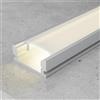 M LEDME Profilo Led piatto U Sid per strisce Led 12-24V a superfice 2 metri in alluminio M LEDME