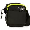 Reebok Hamilton Borsa a Spalla Due Scomparti Nero 12x16x3,5 cm Poliestere