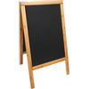 SECURIT LAVAGNA TEAK A CAVALLETTO 69x125cm SANDWICH Securit