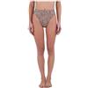 Hurley Max Leopard Moderate Tab Side High Waist Mutandine Bikini, Brown Sugar, S Donna