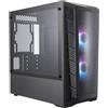 Cooler Master CAJA PC COOLERMASTER MASTERBOX MB311L ARGB, Mini Tower, PC, Malla, DE PLÁSTICO, VIDRIO TEMPLADO, Negro, Micro ATX,Mini-ITX, 16,6