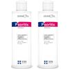 TIS farmaceutic PsoriTIS, Urea 10% Shampoo - Dermatite Seborroica, Cuoio Capelluto incline alla Psoriasi, Forfora, Squame, Pelle Pruriginosa, Squamosa, Infiammata, Sollievo Idratante Lenitivo, Germe di Grano (2 pack)