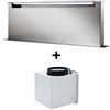 AIRONE cappa da piano aspirante downdraft ELEKTRA 120 cm INOX con motore AMD - AIP030300000000000+AIQ721200000000000