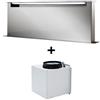 AIRONE cappa da piano aspirante downdraft ELEKTRA 120 cm INOX con motore AMD