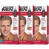 Just For Men Colorante In Gel, Tinta Semipermanente Per Capelli Uomo, Senza Ammoniaca, Con Cheratina E Vitamina E Per Capelli Forti, Colore Biondo Scuro, H15 (3 Pack)
