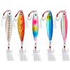scalingscal 5 Pezzi Esche Artificiali Spinning, Richiamo Set, Kit Di Esche Da Pesca, 3D Esca Finta Mare, Per Trota, Spigola, Persico, Luccio
