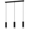 Eglo Led lampada a sospensione Butrano, a tre luci, minimalista, metallo