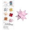 URSUS 3210026 - Strisce di carta per stelle filanti in cartoncino da 130 g/mq, 1,5 x 50 cm, 80 strisce per ca. 20 stelle, rosa, taglia unica