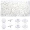 TOAOB THE ONE AND ONLY BABY TOAOB 150 Set di Bottoni a Pressione in Plastica T3 10.5 mm Bianco Bottoni Automatici per Accessori da Cucito Abbigliamento Fai Da Te