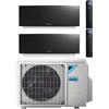 DAIKIN CONDIZIONATORE DAIKIN EMURA BLACK DUAL SPLIT 7000+7000 BTU INVERTER R32 2MXM40 A+++ WIFI