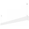 Profilo Lineare Bianco a Sospensione in Alluminio per Striscia LED 1m e 2m 2 Metri