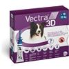 Ceva Vectra 3D Antiparassitario per Cani Pipette Spot-On, 10-25-kg