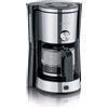 SEVERIN KA 4825 - Macchina per caffè con filtro macinato, 10 tazze, con tanica in vetro, acciaio inox/nero