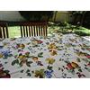 Pago Poco Tovaglia Quadrata in Cotone Plastificato Fantasia FRUTTA e LIMONI 100% Impermeabile inTutte le Misure MADE IN ITALY !!! (140X140)