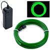 COVVY EL Wire LED Neon Flessibile Elettroluminescente Filo EL Fili Super Luminoso Stroboscopico Controllo di o Abito Cosplay Festa Halloween Natale Party Carnevale Decorazione (Verde smeraldo, 5M)