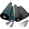PINTO FERRAMENTA E-COMMERCE Telo Pacciamatura Anti Erbaccia Antialghe per Campeggio Piante Ortaggi Orto Giardino Calpestabile Riutilizzabile Verde o Nero con 20 Picchetti in Omaggio (1.5x50mt, Verde)
