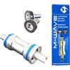 M-Wave Cartbridge B.B.-Set Carousel BB BSA Sq M-Wave, for 68 Mm BB Housing, L1: 119 Mm, L2 27 Mm, Compatible To Shimano Tool, C.P. Steel Axle/Silver Alloy Cups, JIS, Sealed Industrial Bearings, Box