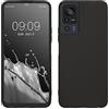 kwmobile Custodia Compatibile con TCL 40 SE Cover - Back Case per Smartphone in Silicone TPU - Protezione Gommata - nero matt