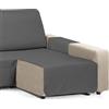 Martina Home Copri chaise longue imbottito Diamond, 240 cm, antracite - Universale