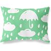 BonaMaison Petrolio Verde-Bianco Fodera per Cuscino Cotone e Copricuscini Federa per Divano Casa Soggiorno Camera da Letto Decorazione Interni ed Esterni, 35x50 Cm - Progettata e Prodotta in Turchia
