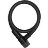 ABUS Microflex 6615K/120 SCLL - Set di lucchetti per bicicletta con staffa il bullone del morsetto della sella 15 mm Livello sicurezza 5 Nero