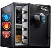 Master Lock LFW123FTC Cassaforte, Ignifuga e Tenuta Stagna/Combinazione, Nero, 33 L