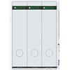 Leitz Etichette adesive A4 stampabili al PC per raccoglitori a leva in cartone, Formato lungo e largo, Grigio, 61,5 x 285 mm, Cartoncino, 16870085, Confezione da 75